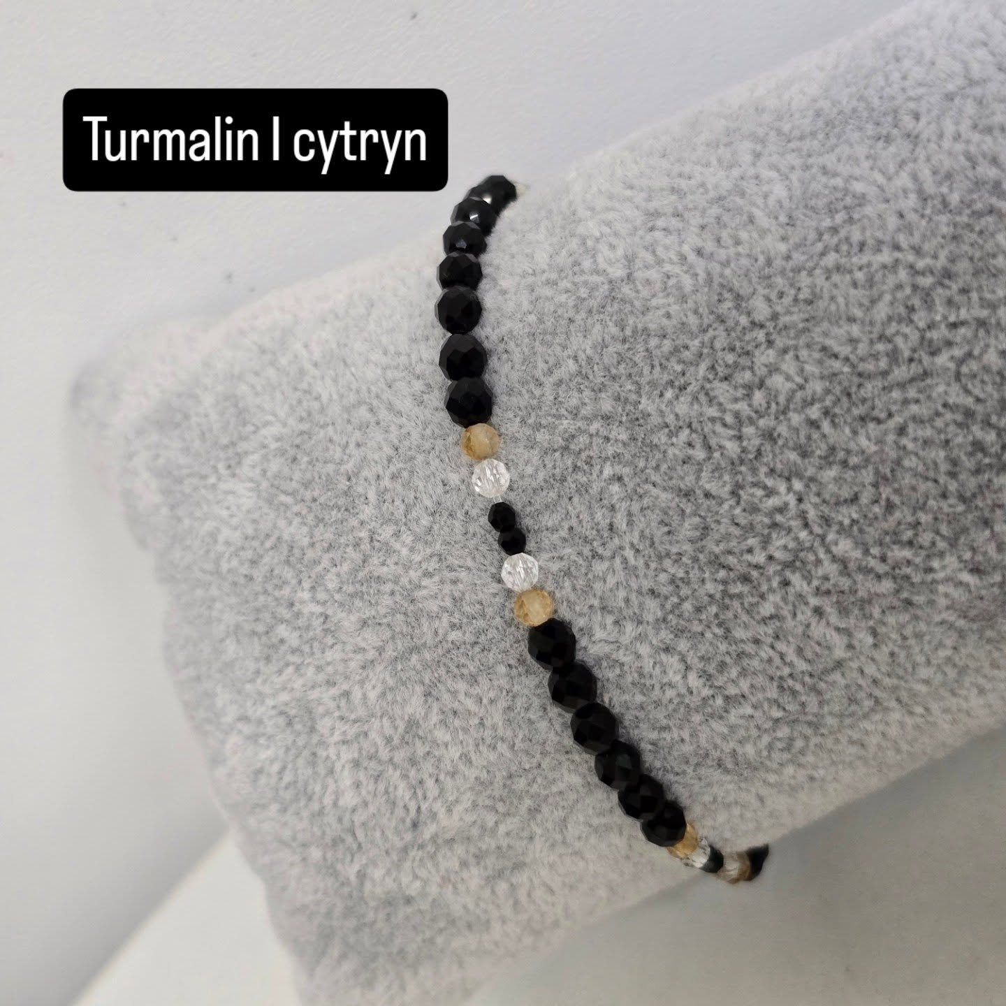 Bransoletka Turmalin i Cytryn