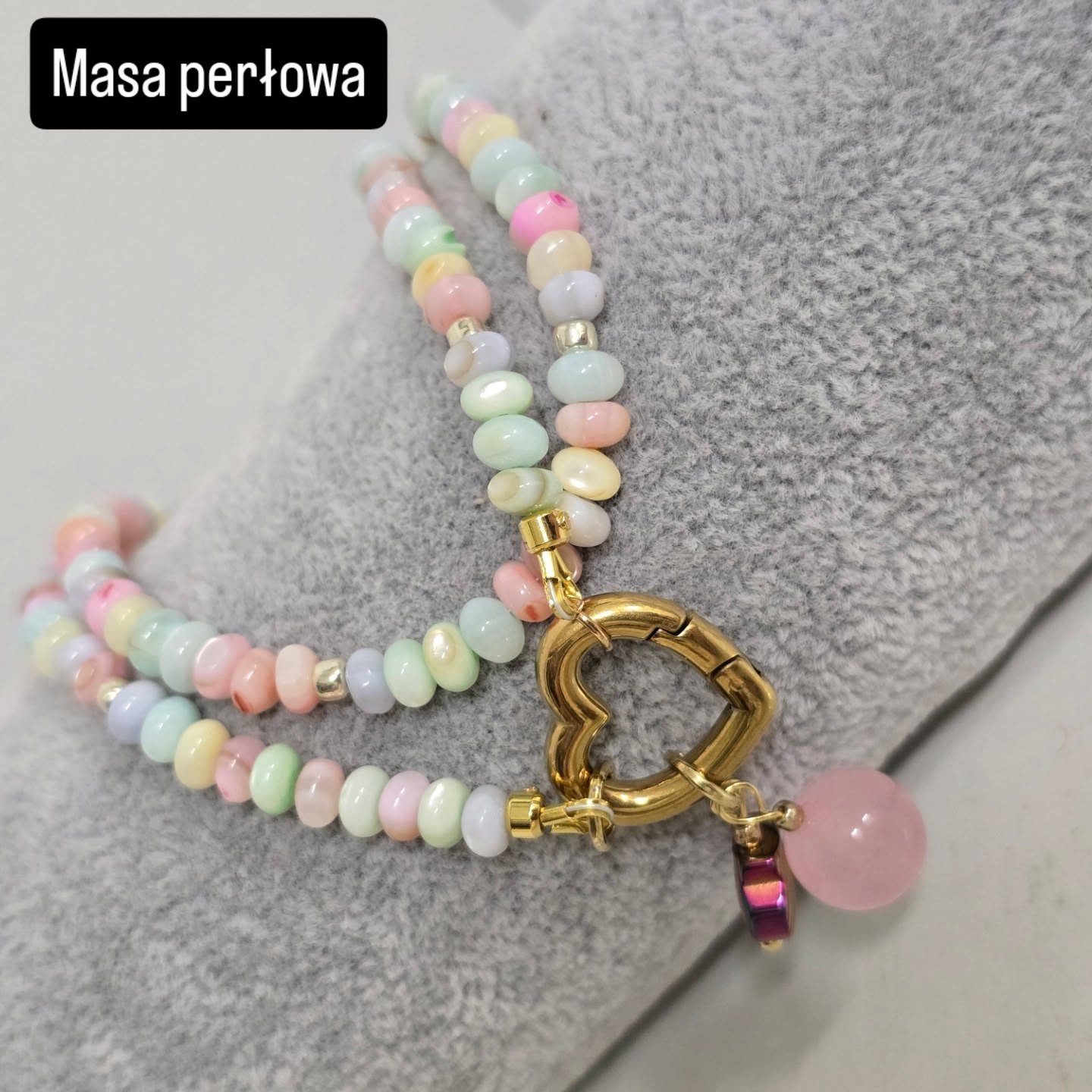 Naszyjnik Opalizujące Oponki